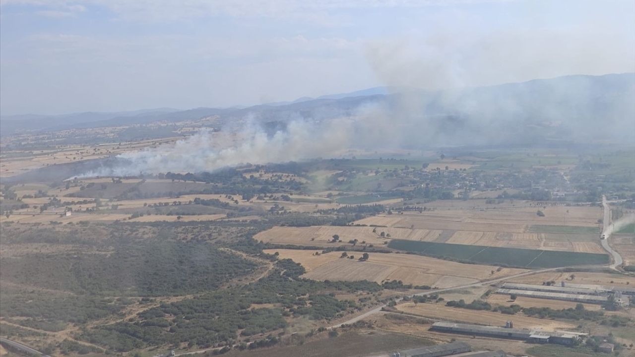 Çanakkale Biga'da Orman Dışı Yangın Controlde