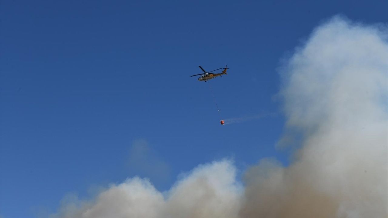 Çanakkale'de Tarım Arazisinde Yangın: Hava ve Kara Ekipleri Mücadele Ediyor