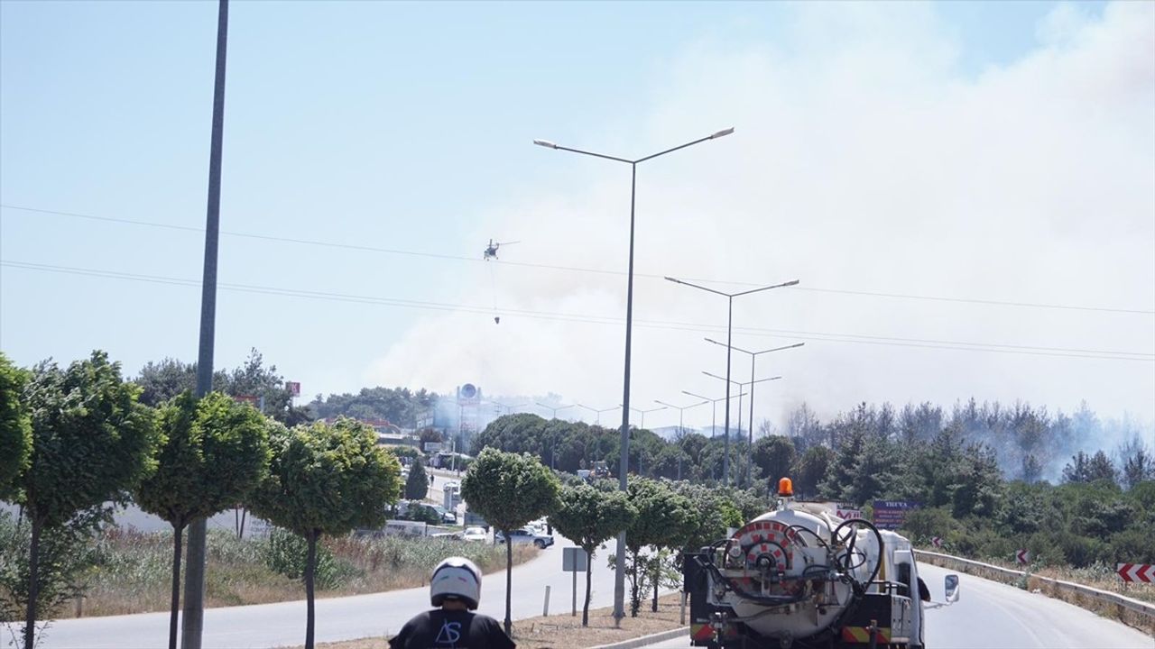 Çanakkale'deki Orman Yangınına Hızla Müdahale
