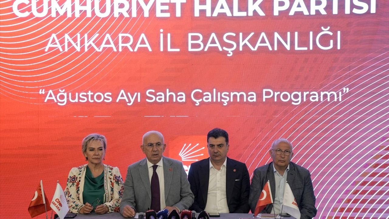 CHP'nin Ağustos Ayı Saha Çalışma Programı Toplantısı