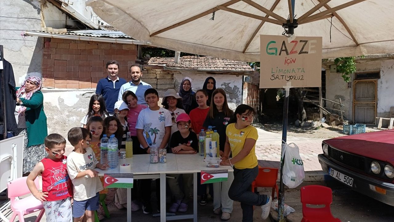 Çorumlu Çocuklar, Limonata Satarak Filistinli Akranlarına Yardım Ettiler