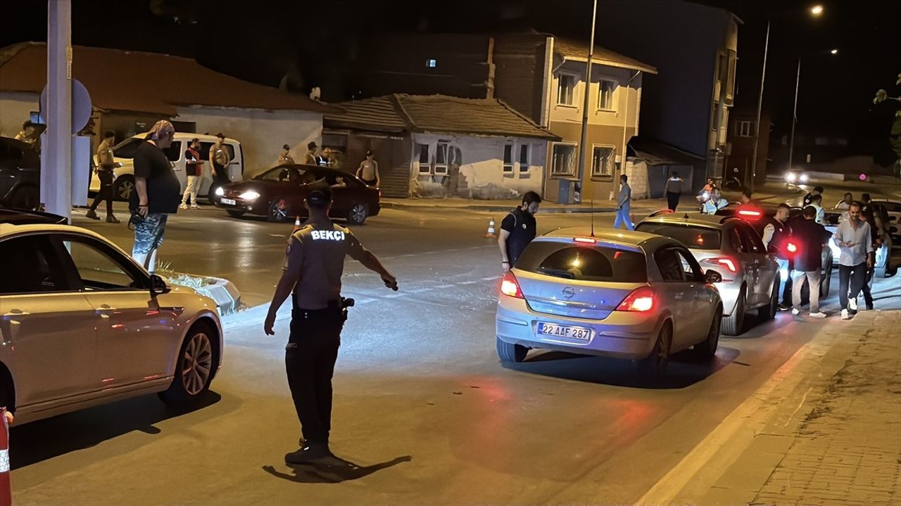 Edirne'de Alkollü Sürücü Kontrol Noktasından Kaçmaya Çalıştı