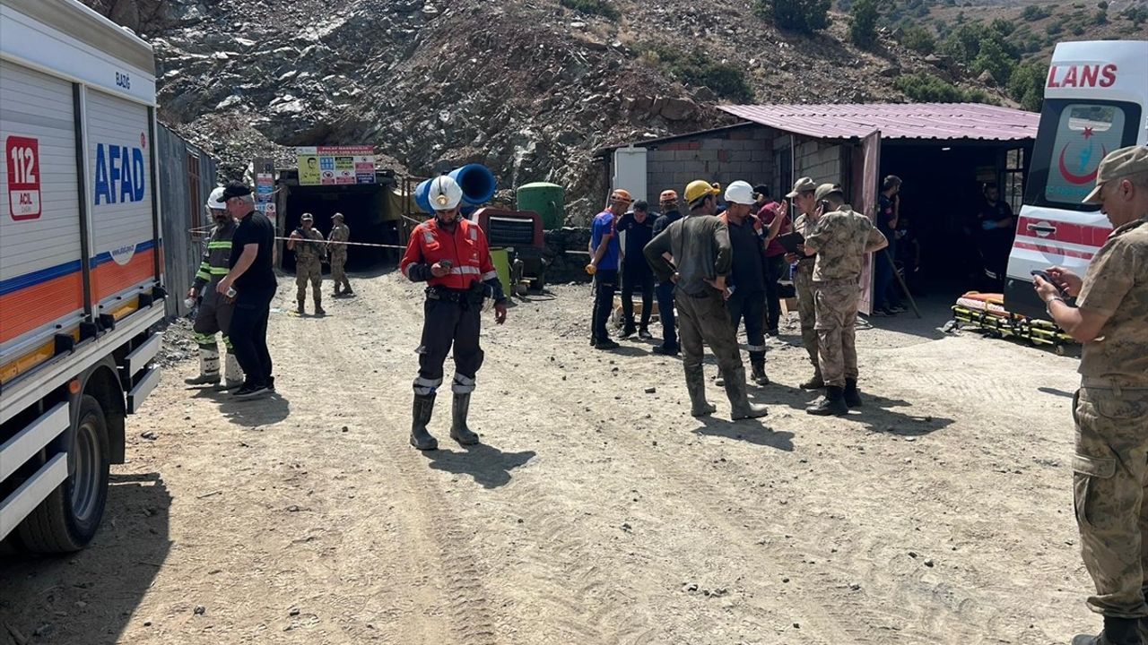 Elazığ'da Krom Madeninde Göçük Olayı