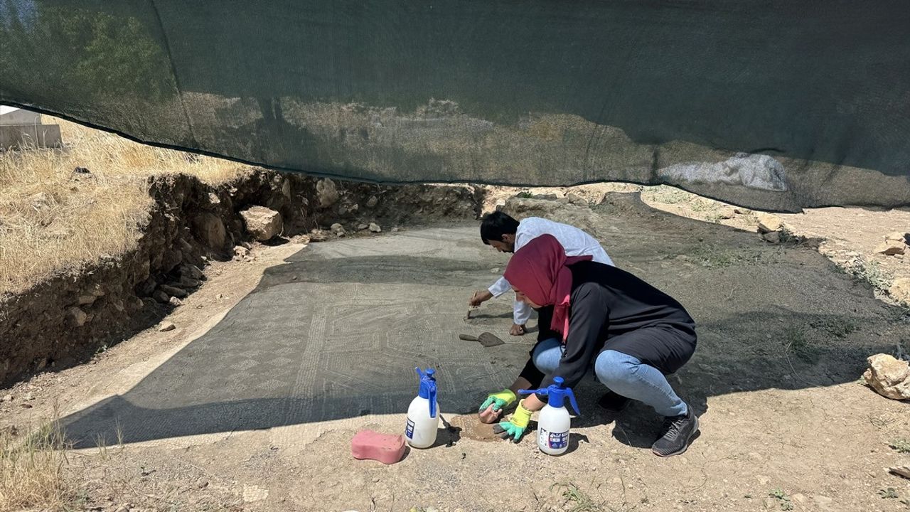 Ergani'de Bulunan Mozaikte 'Davud Yıldızı' Sembolü Keşfedildi