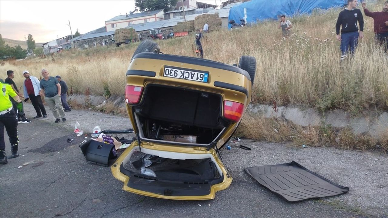 Erzurum'da Otomobil Kazası: Bir Ölü, Bir Ağır Yaralı