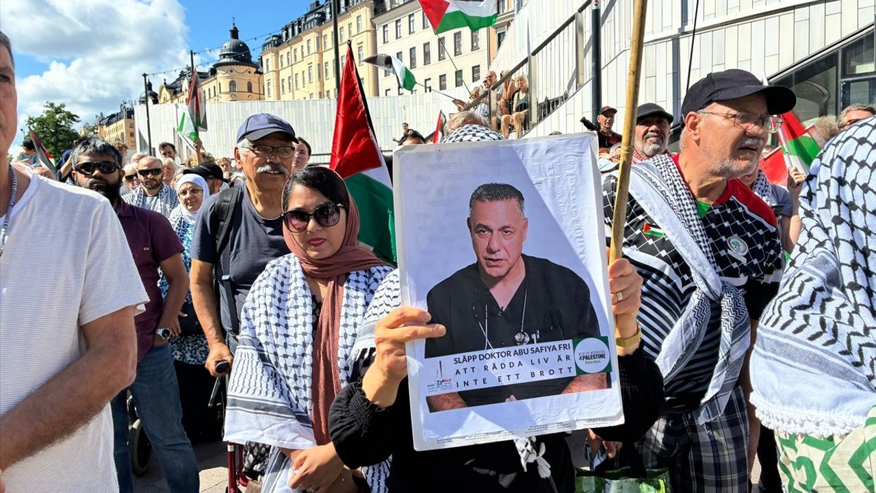 İsveç'te Gazze için Protesto