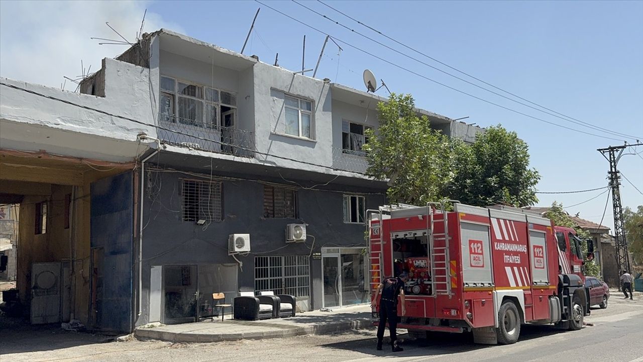 Kahramanmaraş'ta İş Yerinde Yangın Çıktı