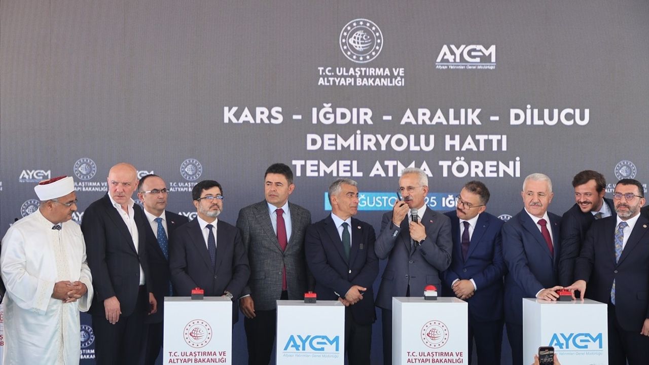 Kars-Iğdır Demir Yolu Hattı Temeli Atıldı