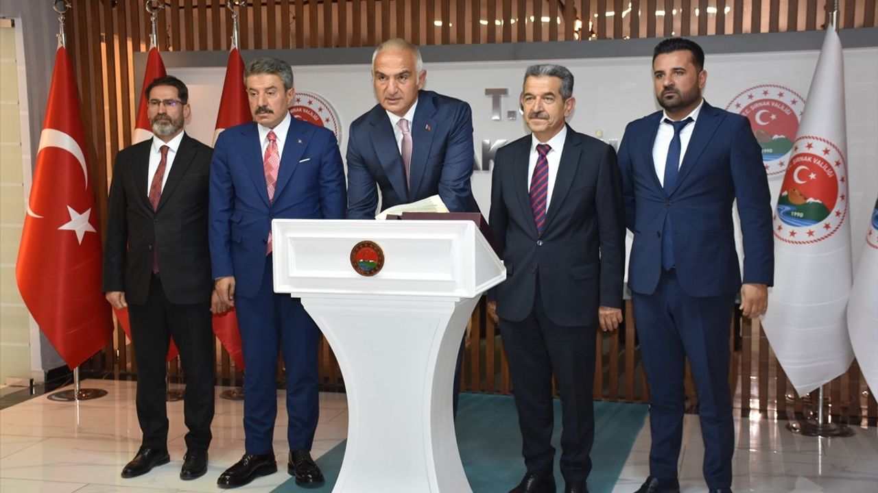 Kültür ve Turizm Bakanı Ersoy Şırnak'ta Barış ve Turizmi Destekledi