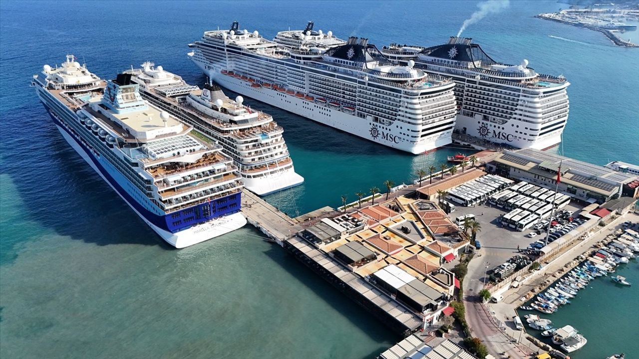 Kuşadası Kruvaziyer Turizminde Yoğun Günler Yaşıyor