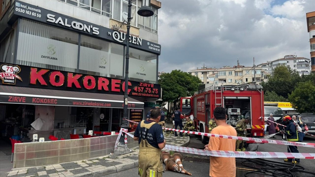 Maltepe'de Güzellik Salonunda Yangın Çıktı