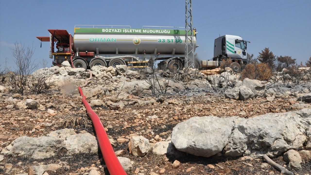 Mersin'deki Orman Yangınında Su Havuzları Yeniden Dolduruldu