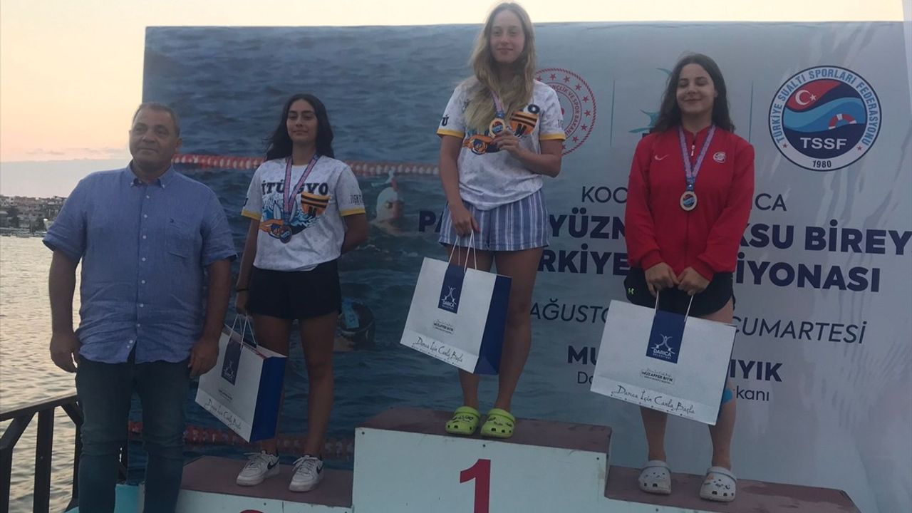 Paletli Yüzme Açık Su Bireysel Türkiye Şampiyonası Kocaeli'de Gerçekleşti