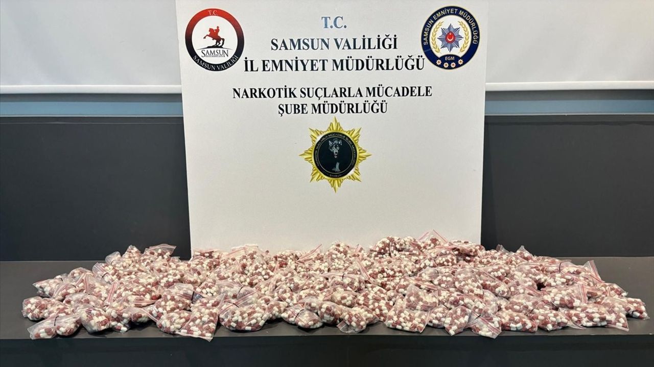 Samsun'da Uyuşturucu Operasyonu: 11 Binden Fazla Hap Ele Geçirildi