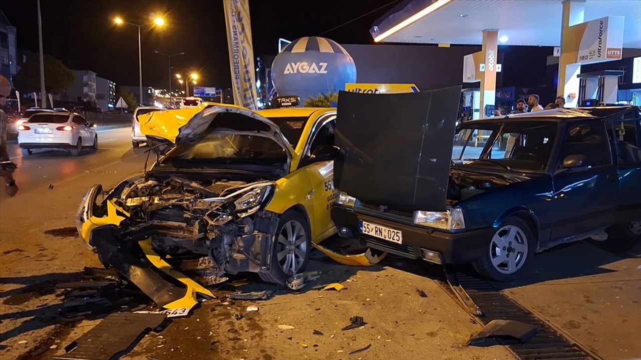 Samsun'da Zincirleme Trafik Kazası: 3 Yaralı