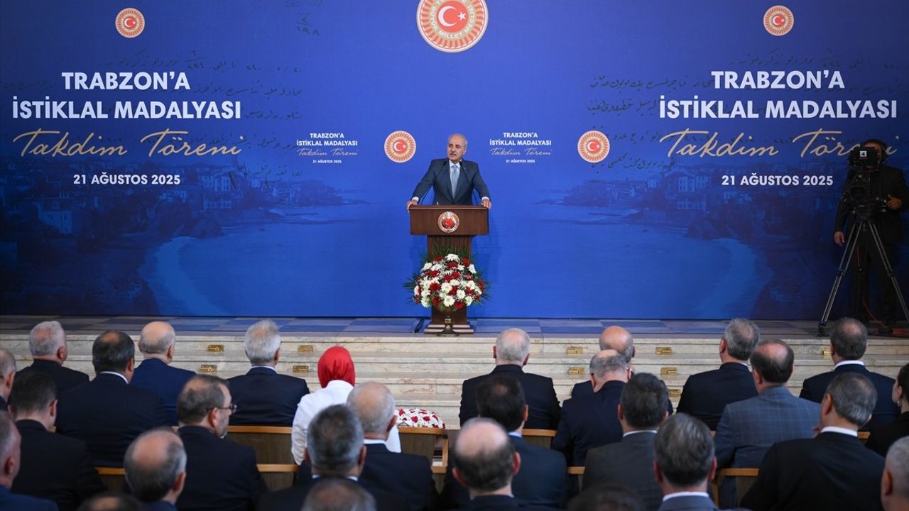 TBMM Başkanı Kurtulmuş'tan Trabzon'a İstiklal Madalyası Takdim Töreni Açıklamaları