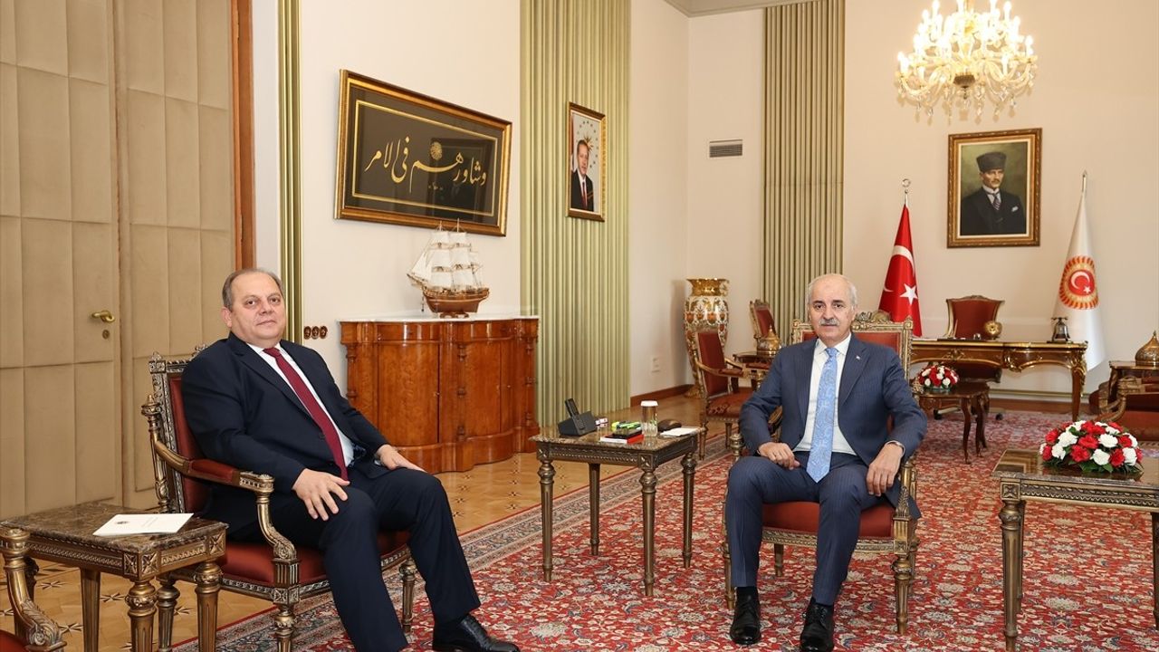 TBMM Başkanı Numan Kurtulmuş, Yargıtay Başkanı Ömer Kerkez'i Ağırladı