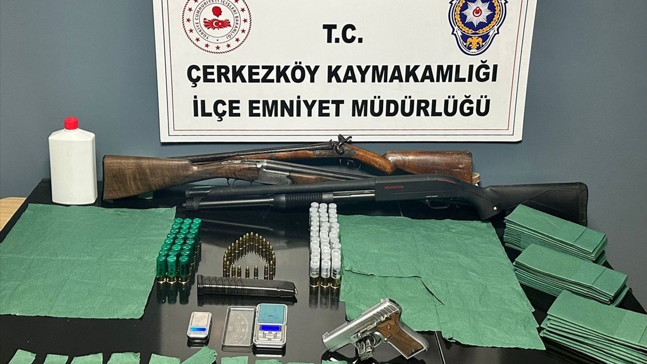 Tekirdağ'da Ruhsatsız Silah ve Uyuşturucu Operasyonu: 1 Tutuklama