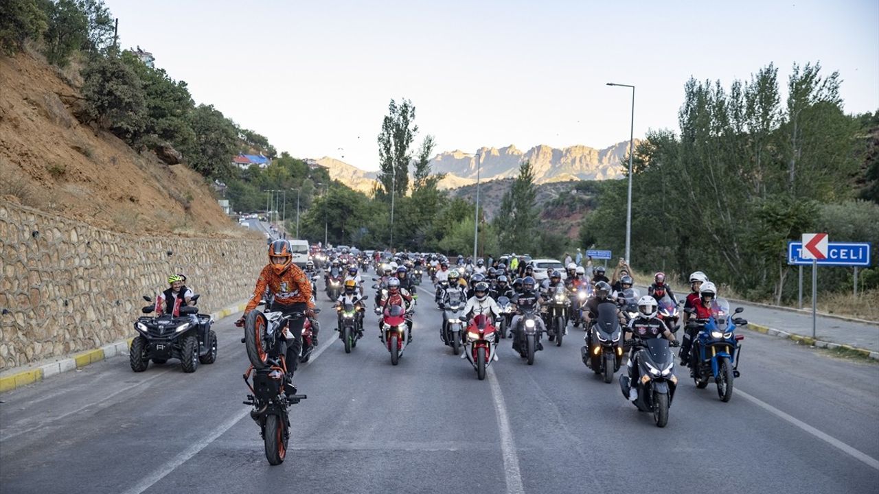Tunceli'de MamekiFest Etkinlikleri Kapsamında Motosiklet Turu Düzenlendi