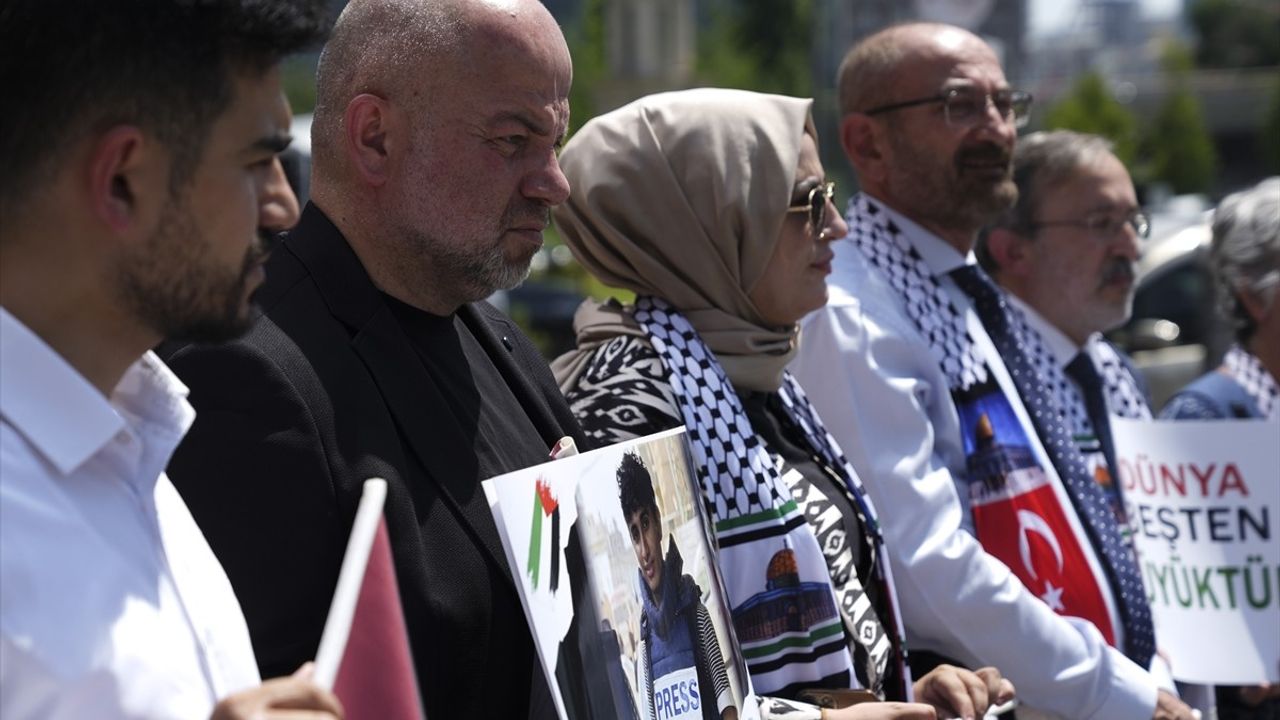 Türkiye Basın Federasyonu'ndan İsrail'in Gazze'ye Saldırılarına Karşı Protesto