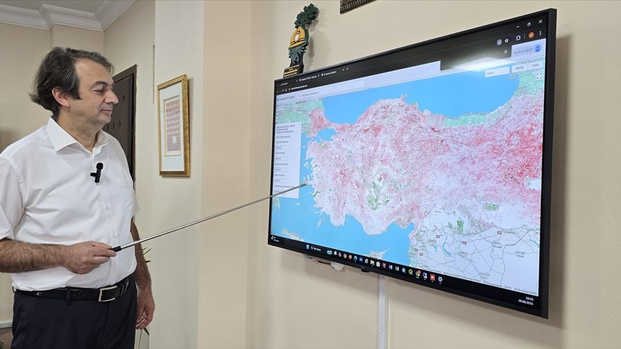 Türkiye'de Uydu Verileriyle Geliştirilen Kuraklık Haritası