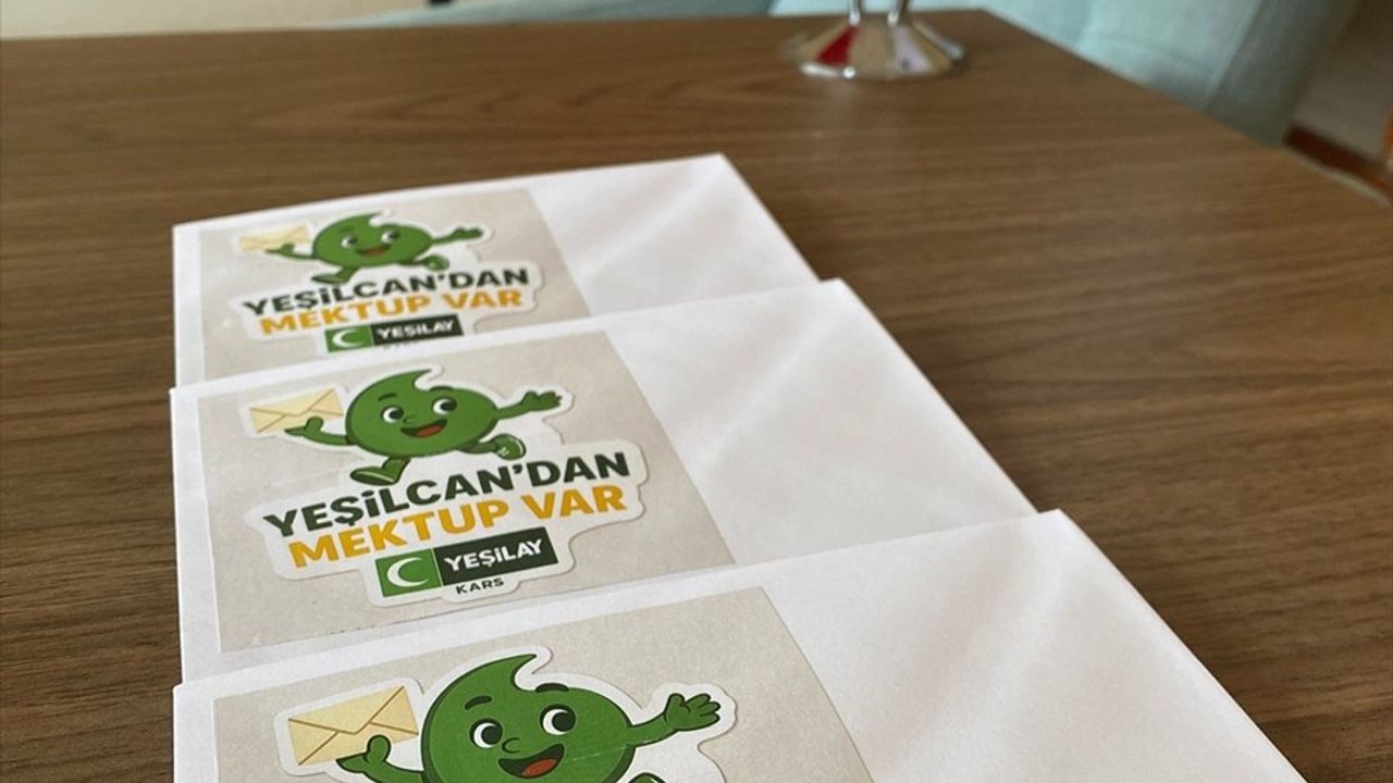 Yeşilay Kars'tan 'Yeşilcandan Mektup Var' Projesi