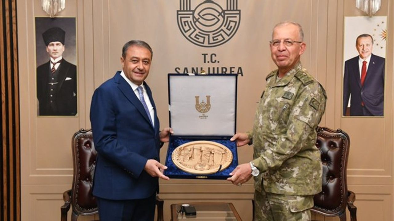 2. Ordu Komutanı Korgeneral Zorlu Topaloğlu Şanlıurfa Valisi Hasan Şıldak'ı Ziyaret Etti