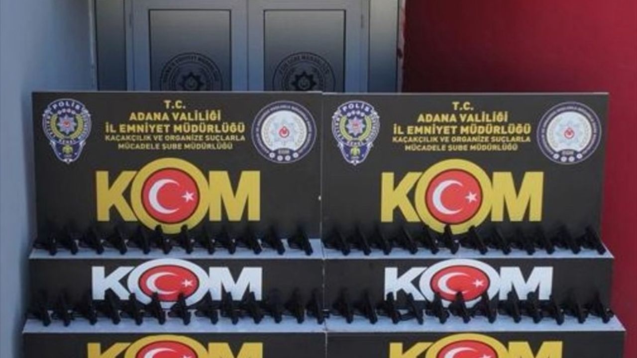 Adana'da 97 Ruhsatsız Tabanca Bulundu