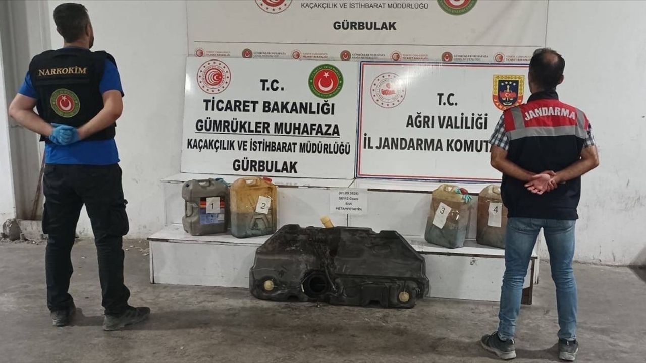 Ağrı'da Uyuşturucu Operasyonu: 56 Litre Sentetik Uyuşturucu Ele Geçirildi