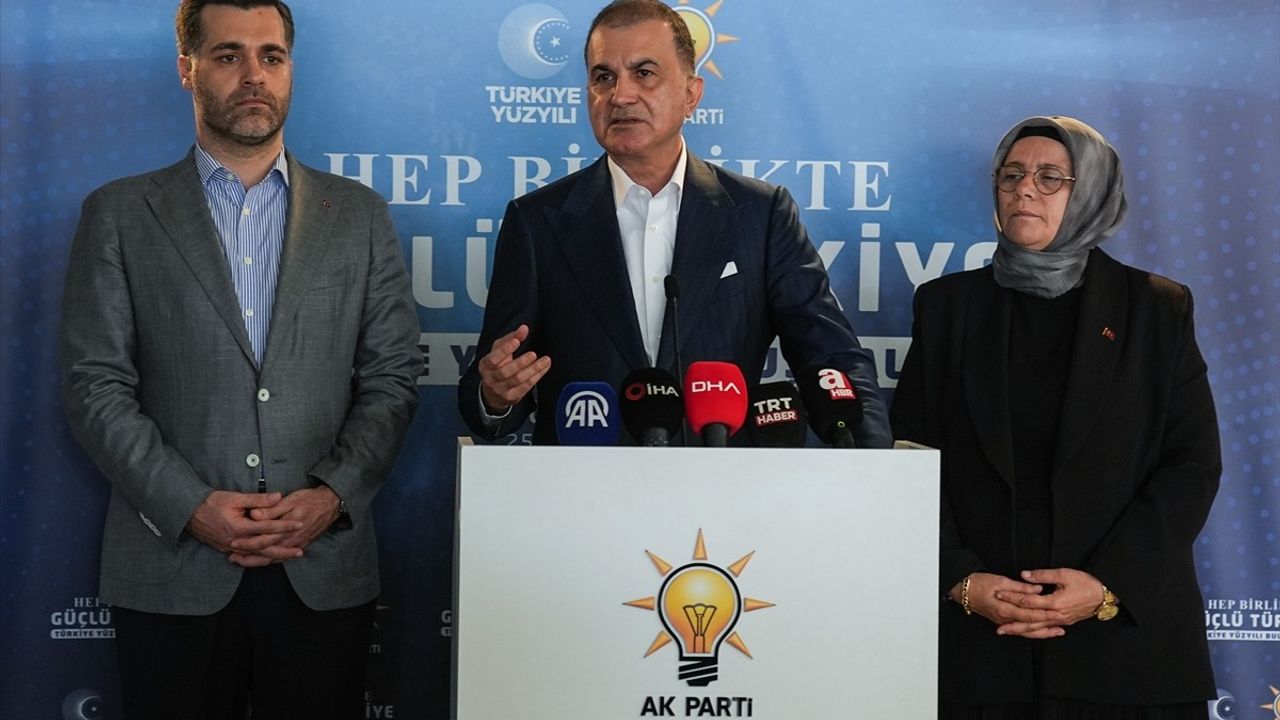 AK Parti Sözcüsü Ömer Çelik, Filistin Meselesini Değerlendirdi