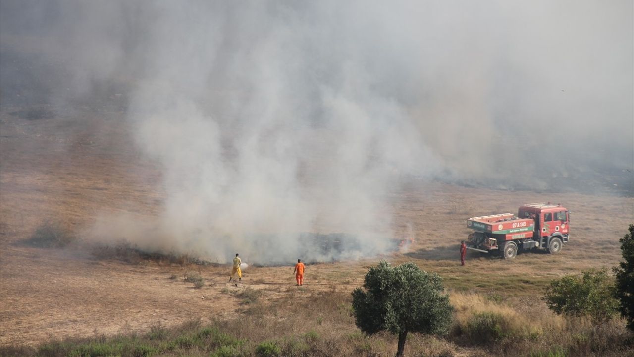 Antalya'daki Zeytin Bahçesindeki Yangın Kontrol Altına Alındı