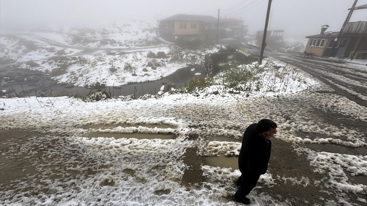 Ardahan ve Kars'ta Kar Yağışı Etkili Oldu