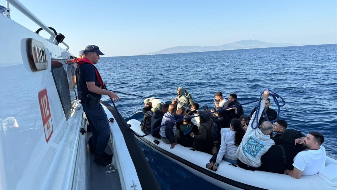 Bodrum Açıklarında 24 Düzensiz Göçmen Yakalandı