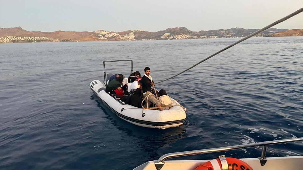 Bodrum Açıklarında Düzensiz Göçmen Operasyonu