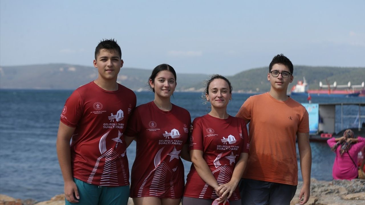 Çanakkale Boğazı'nda Gençlere Anı Dalışı Etkinliği