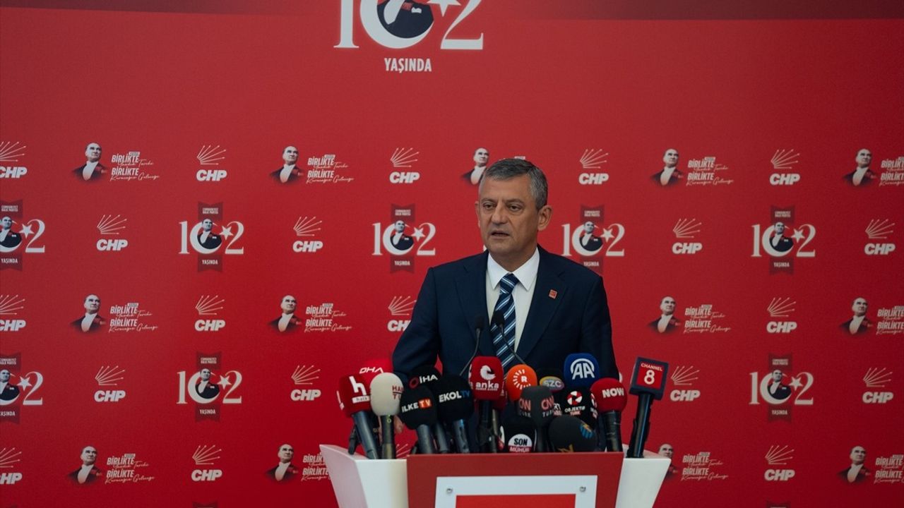 CHP Genel Başkanı Özgür Özel'den Önemli Açıklamalar