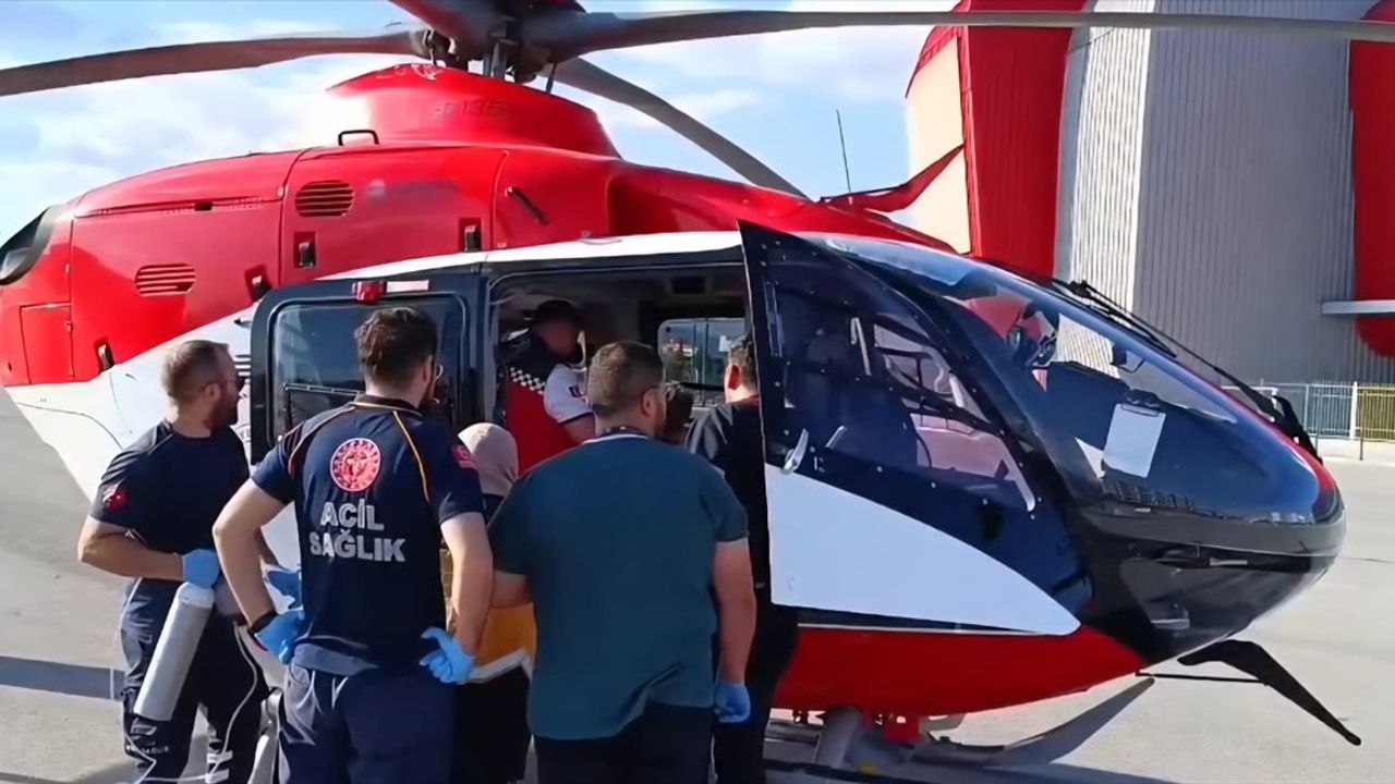 Çorum'da 8 Aylık Bebek İçin Ambulans Helikopter Havalandı