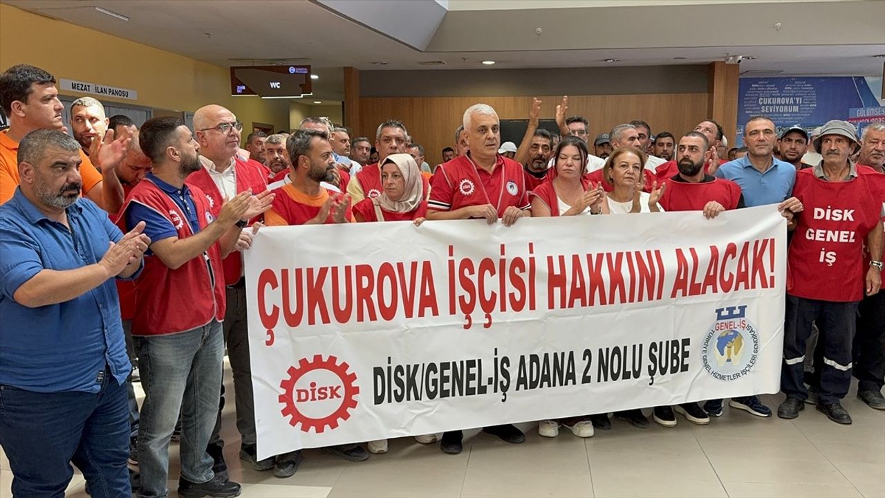 Çukurova Belediyesi'nde İşçi Eylemi