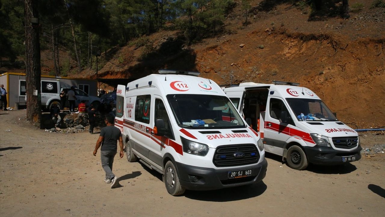 Denizli'de Maden Göçüğü: İki İşçiye Ulaşma Çabaları Sürüyor