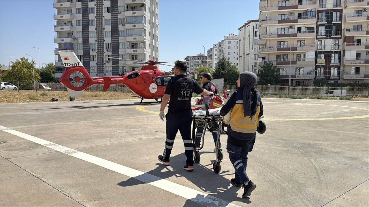 Diyarbakır'da Ambulans Helikopterle Kalp Krizi Tedavisi