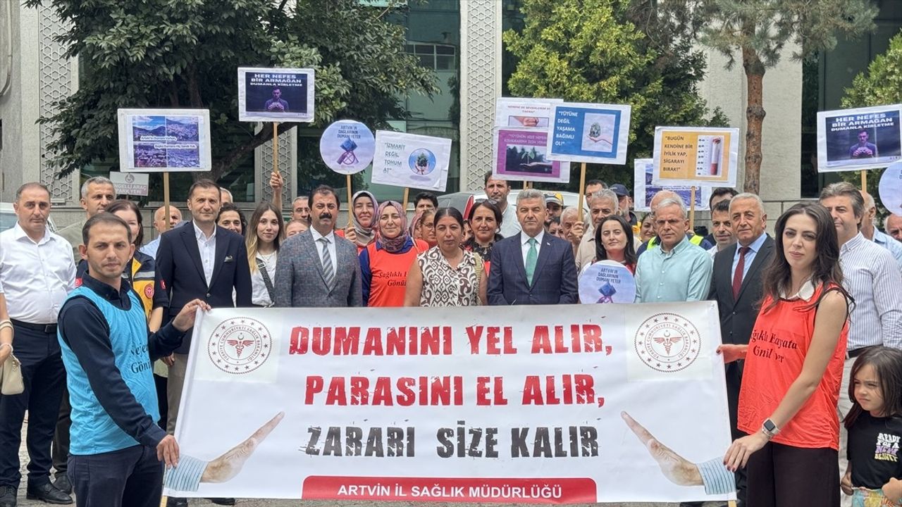 Dumansız Şehir Artvin Yürüyüşü Gerçekleşti