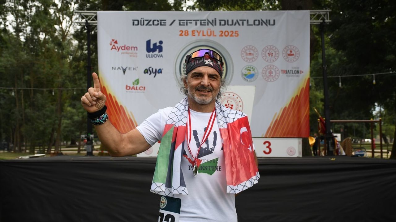 Düzce'de Efteni Duatlonu Heyecanı