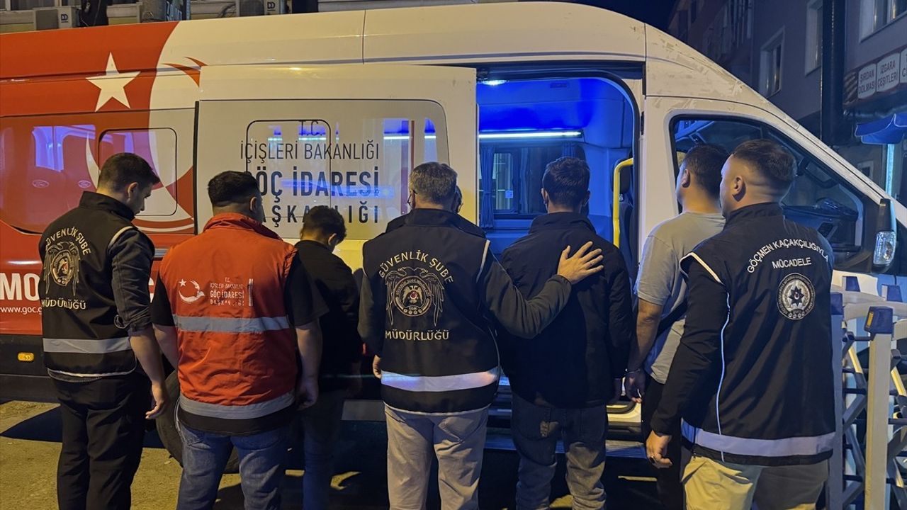 Edirne ve Kırklareli'nde Düzensiz Göçmen Operasyonu