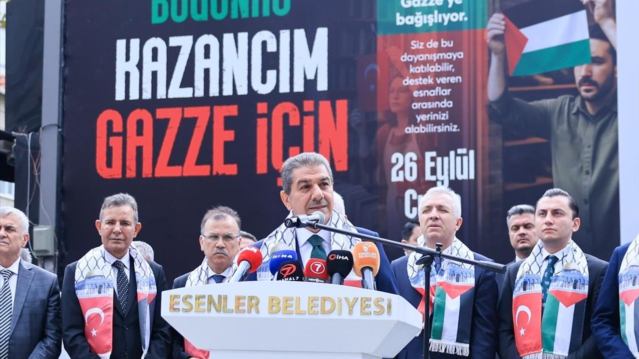 Esenler'den Gazze'ye Büyük Destek