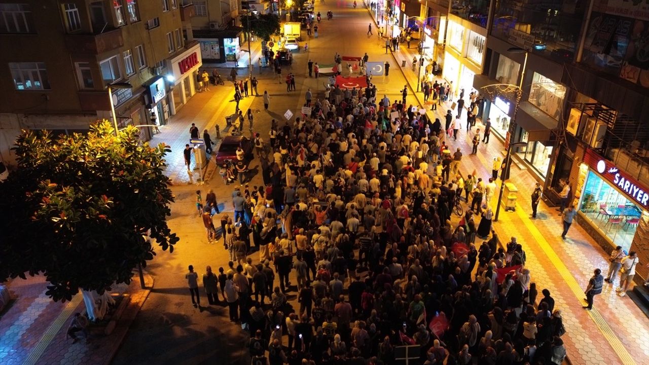 Hatay'da Filistin'e Destek Yürüyüşü Düzenlendi