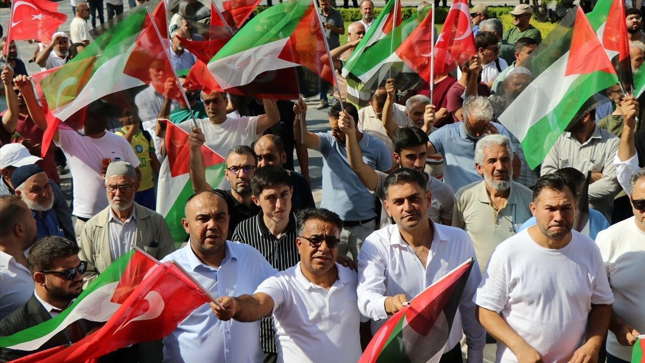 Kayseri, Yozgat ve Nevşehir'den Filistin'e Destek Eylemi