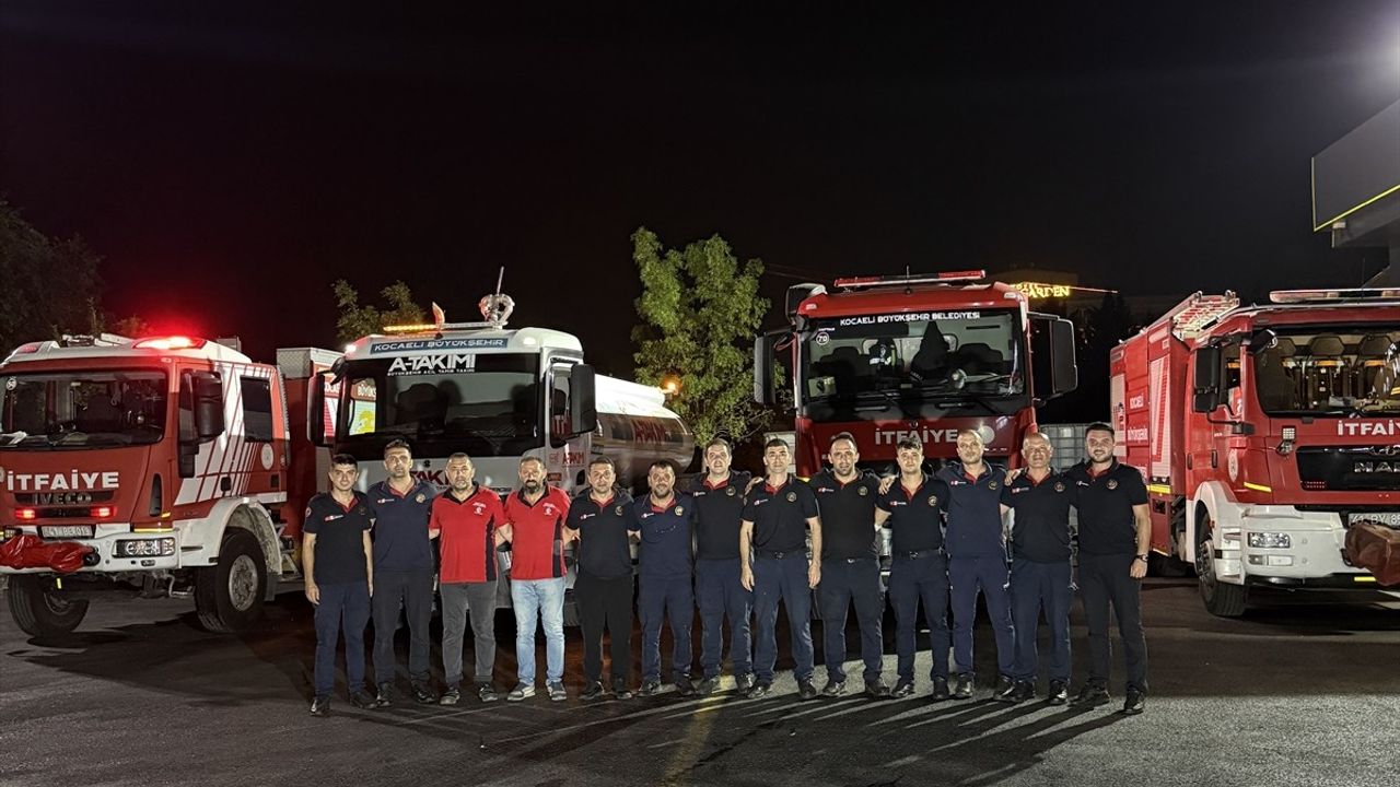 Kocaeli Büyükşehir Belediyesi Karabük'teki Orman Yangınına Müdahale İçin Seferber Oldu