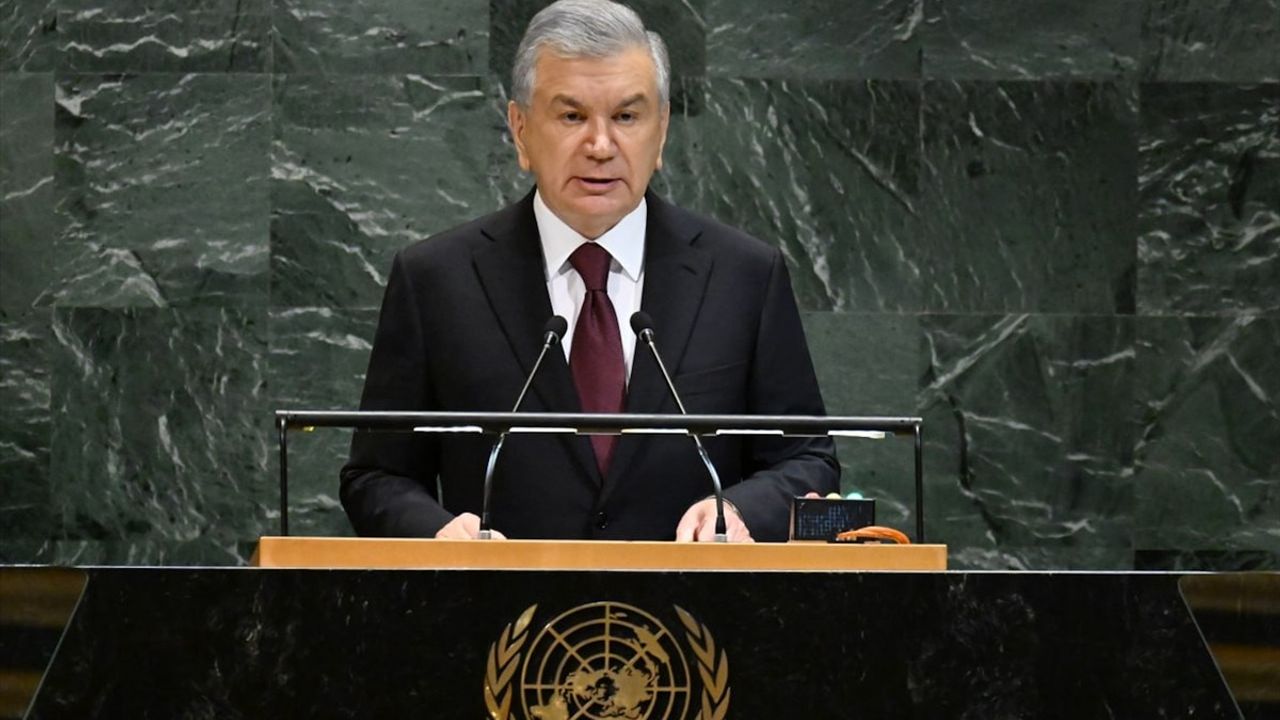 Özbekistan Cumhurbaşkanı Mirziyoyev BM Genel Kurulu'nda Temel Mesajlar Verdi