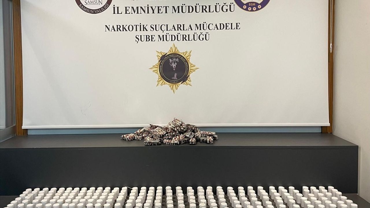 Samsun'da 15 Bin 908 Uyuşturucu Hap Ele Geçirildi