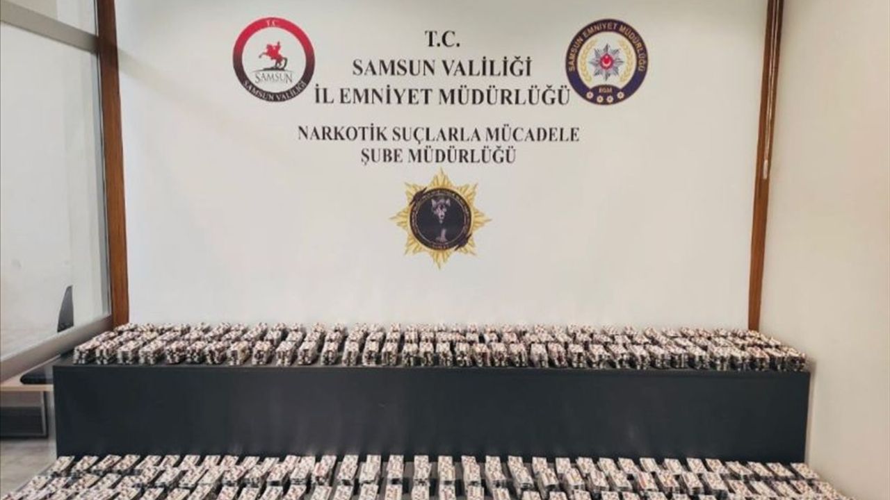 Samsun'da Sentetik Ecza Hapı Operasyonu